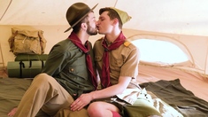 Scoutmaster takes scoutboy Ethan Tate's anal virginity!