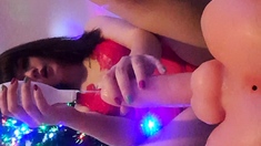 Hot amateur Asian GF toys sucks and fucks