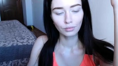 Hottest brunette solo webcam masturbation 2