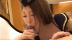 Japanese cum slut