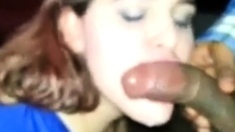 She Swallows Black Cum